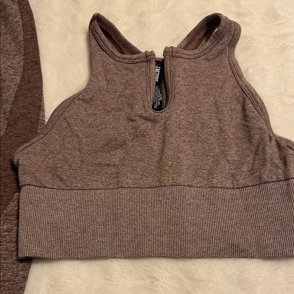 Victoria Secret PINK Active Cocoa Brown Fitness Set - Picture 2 of 13